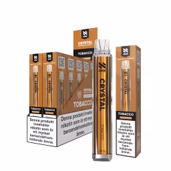 N One Crystal Vape Tobak - Tobacco 20mg - 10 pack