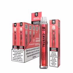 N One Crystal Vape Jordgubbar, Vattenmelon, bubbelgum - Strawberry Watermelon Bubblegum 20mg - 10 pack