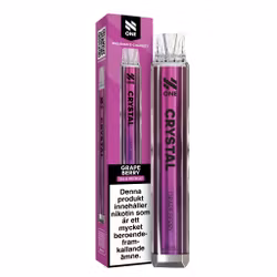 N One Crystal Vape Druvor & Skogsbär - Grape Berry 20mg