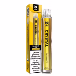 N One Crystal Vape Banan - Banana Ice 20mg