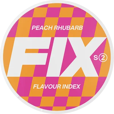 Fix Peach Rhubarb S2 - Nikotinpåsar med Persika & Rabarber (5,6mg)