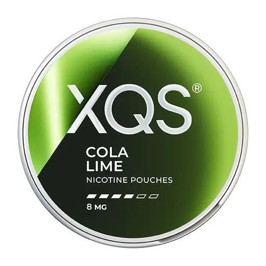 XQS Cola Lime Strong 8 mg | Nikotinpåse med smak av Cola & Lime