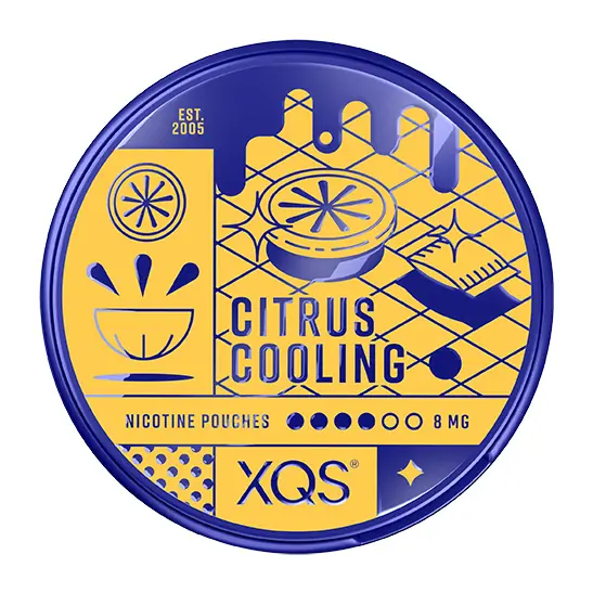 XQS Citrus Cooling Strong 8 mg | Nikotinpåse med smak av Citrus
