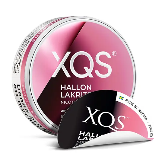XQS Hallon Lakrits Strong 8 mg | Nikotinpåse med smak av Hallon & Lakrits