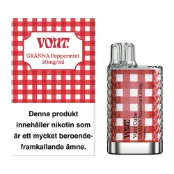 VONT Cube GRÄNNA Peppermint – Engångsvape med pepparmint