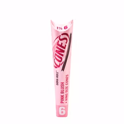 Cones Pink Blush Small 1¼ – 6-pack Färdigrullade Rosa Cones