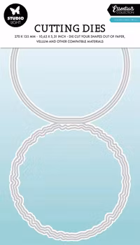 Studio Light Dies "Torn Edge Card stand Round"