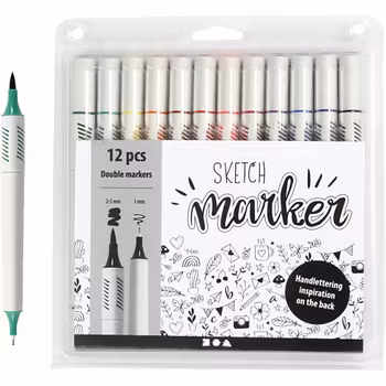 Sketch Marker - Standardfärger 12 st