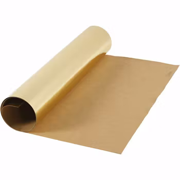 Läderpapper - Enfärgad folie Guld