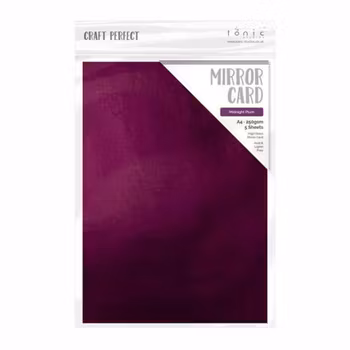 Tonic Studios Craft Perfect Mirror Card A4 - Midnight Plum