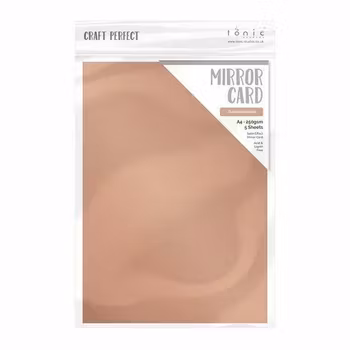 Tonic Studios Craft Perfect Mirror Card A4 - Burnished Rose Satin
