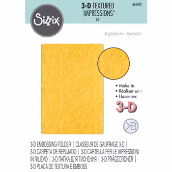 Sizzix 3-D Textured Impressions Embossing Folder - "Celebrate"
