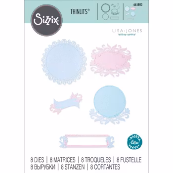 Sizzix/Lisa Jones Thinlits Die ”Flourish Frames”