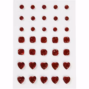 Vivi Gade Rhinestones Röd
