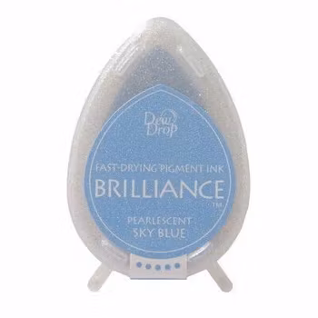 Tsukineko Brilliance Pearlescent Sky Blue