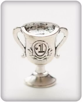 Charms Cup 17*17mm Silver