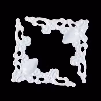 Små Metallhörn Findings White