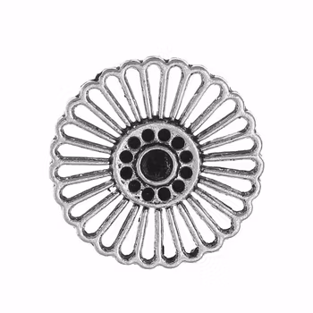 Metalldeko 4 st Findings Flower