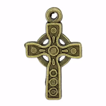 Metall Antique Bronze Findings Kors 4 st