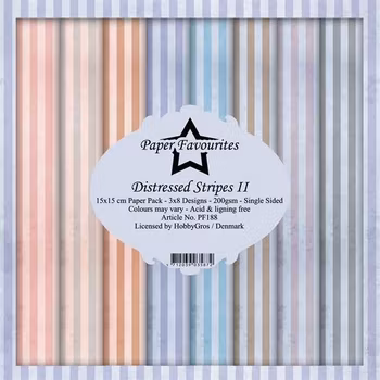 Paper Favourites - Distressed Stripes II Paperpack 6' x 6'