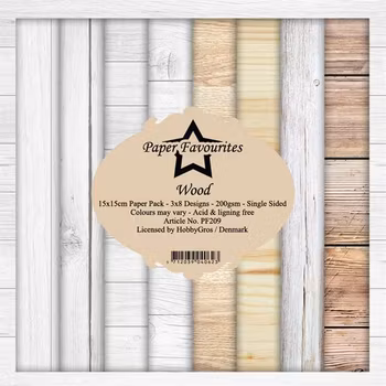 Paper Favourites - Wood Paperpack 6' x 6'