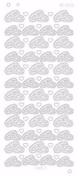 Stickers Wedding Rings Platinum - Silver