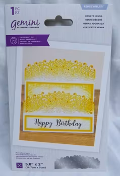 Gemini Dies - Ornate Henna Border