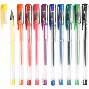 Gel kulspetspennor 10-pack mix