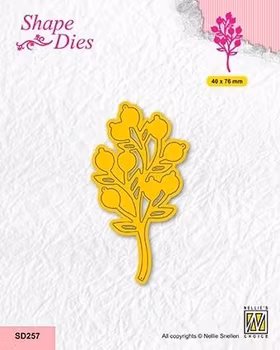 Nellie Snellen Shape Dies "Branch with Fruits"