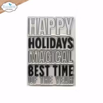 Elizabeth Craft Designs Clearstamp - Happy Holidays
