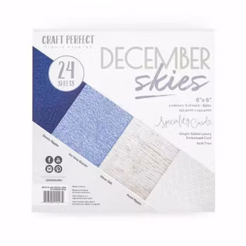 Tonic Studios Craft Perfect 6x6 Card Packs "December Skies"