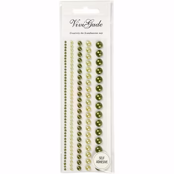 Vivi Gade - Half Pearls - Green