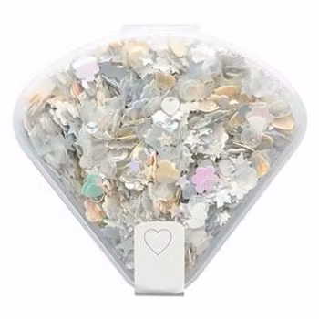 Nellie Snellen Sequins White