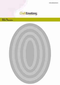 CraftEmotions Big Nesting Die - Ovals
