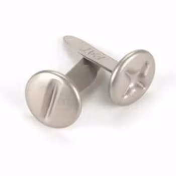 Creative Impressions Metal Paper Fasteners Screw Head Pewter