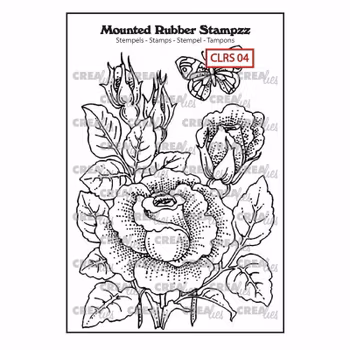 Crealies Rubberstamp - Rose