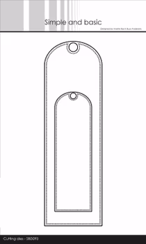 Simple and Basic Die - Add-on Long Scallop Tag