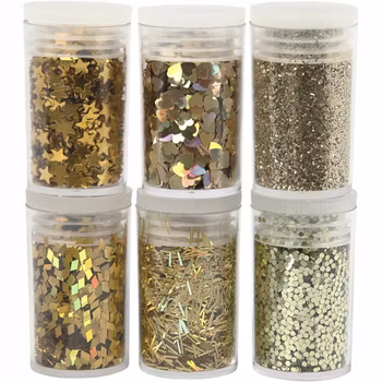 Creotime - Glitter & Paljetter Guld