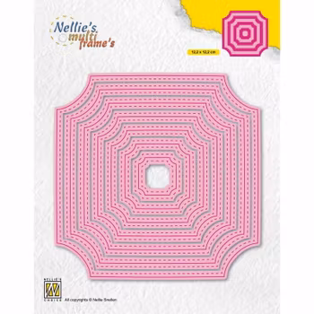Nellie Snellen Multi Frame Die - Stitched Cornerless Squares