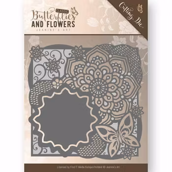 Jeanine's Art Dies Butterflies and Flowers - Butterfly Frame
