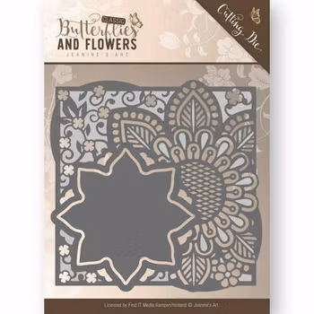 Jeanine's Art Dies Butterflies and Flowers - Flowers Frame