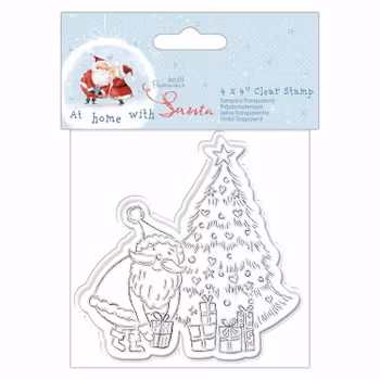 Docrafts Papermania Clearstamp - At home with Santa - Tree