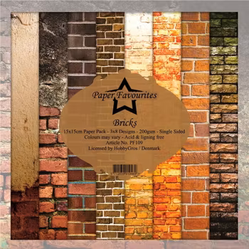 Paper Favourites - Bricks Paperpack 6' x 6'