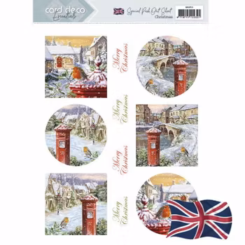 Card Deco Essentials Push Out - Christmas - English