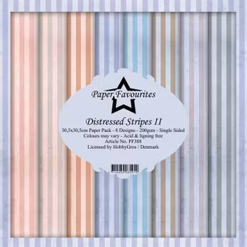 Paper Favourites - Distressed Stripes II Paperpack 12' x 12