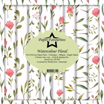 Paper Favourites - Watercolour Floral Paperpack 12' x 12