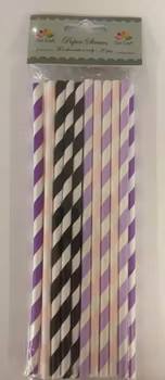 Dixi Craft Paper Straws with stripes