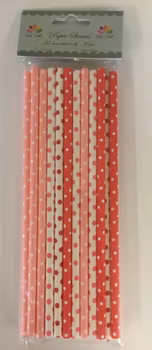 Dixi Craft Paper Straws with dots