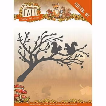 Yvonne Creations Dies - Fabulous Fall - Squirrels