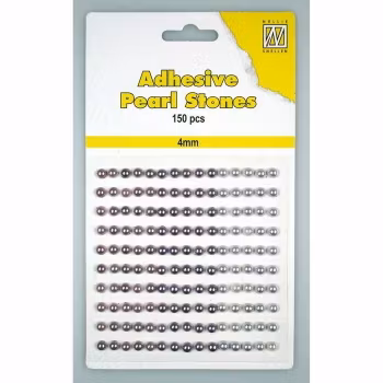 Nellie Snellen Adhesive Pearl Stones 4 mm - Lila